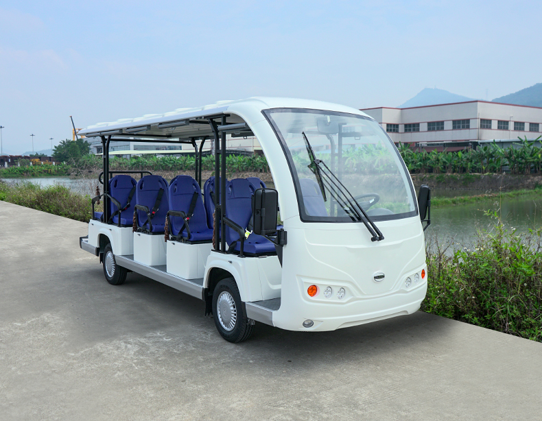 14座公交車座椅電動(dòng)觀光車高爾夫球車酒店景區(qū)樓盤物業(yè)度假村接待車看房車四輪電瓶車8座11座14座觀光車(圖1)