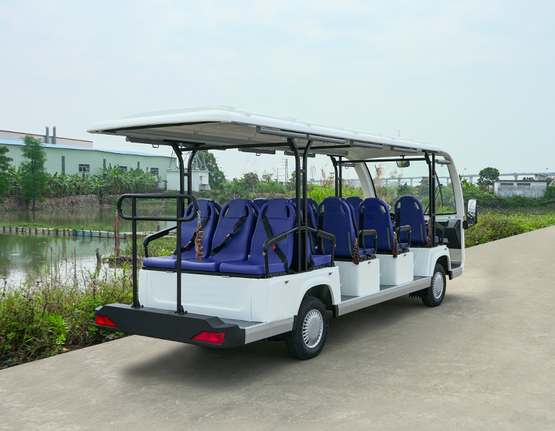 14座公交車座椅電動(dòng)觀光車高爾夫球車酒店景區(qū)樓盤物業(yè)度假村接待車看房車四輪電瓶車8座11座14座觀光車(圖4)